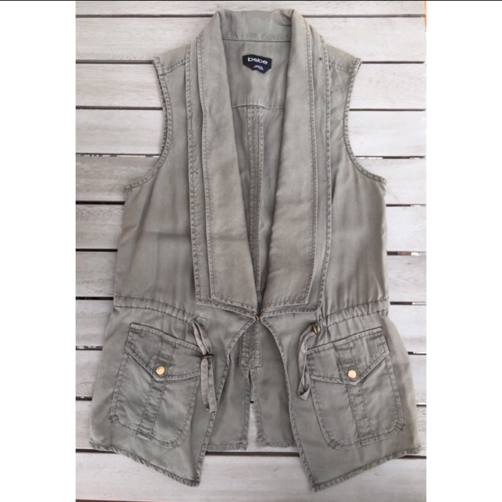 Bebe Olive Vest